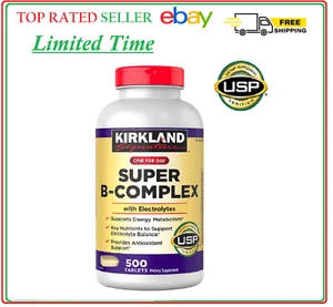 Kirkland Signature Super B-Complex with Electrolytes, 500 Tablets - Picture 1 of 3