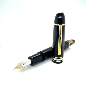 Llenadora de pistón Montblanc Nº 149 1990-2010 pulida nueva oro 18K 750 F M B 4810 Pen - Imagen 1 de 24