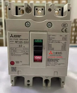 1pcs Mitsubishi Moulded Case Circuit Breaker MCCB NF125-SXV 3P 80A - Picture 1 of 1