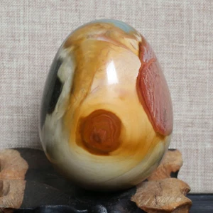 B21-313g Natural rare egg-shaped ocean jasper stone polishing the ball healing - Picture 1 of 7