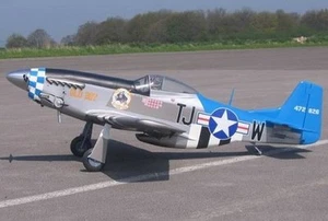 Scale P51 Mustang 98" Giant Scale RC Model Airplane PDF Plans on CD - Picture 1 of 6