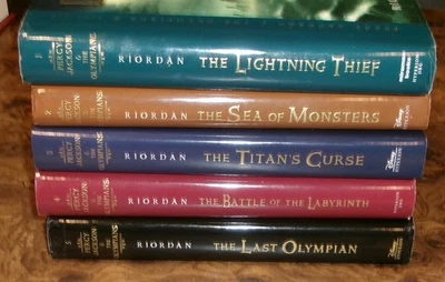 Percy Jackson & the Olympians Books Hardcover  Set 1-5  First Edition Lot - Image 1 of 4