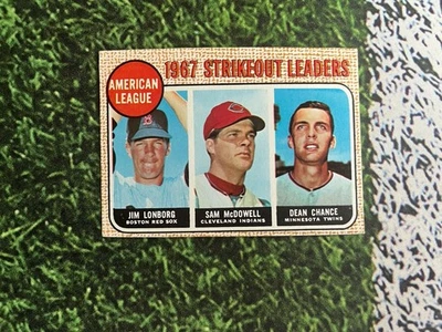 1968 Topps Baseball AL Strikeout Leaders #12 EX Condition Low Shipping  - Image 1 of 2