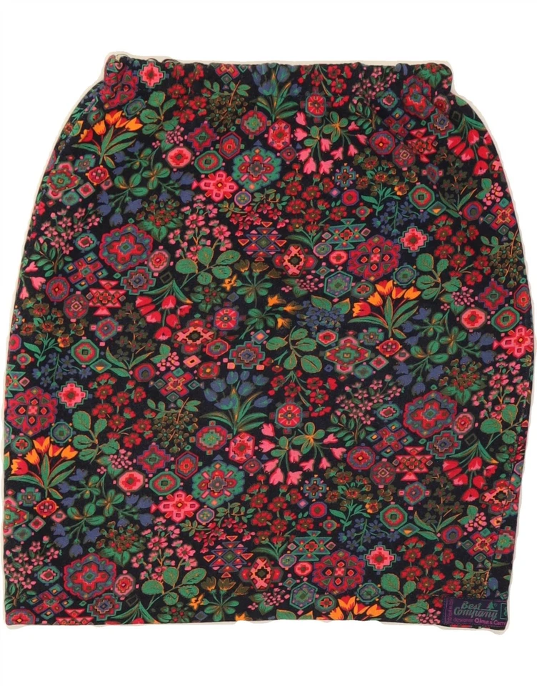 BEST COMPANY Womens Pencil Skirt UK 8 Small W26 Multicoloured Floral AO07 - Image 1 of 3