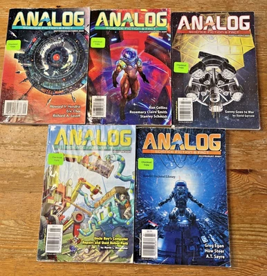 Analog Science Fiction & Fact Magazine Lot 2023 2024 5 Issues Sci-Fi - Image 1 of 4