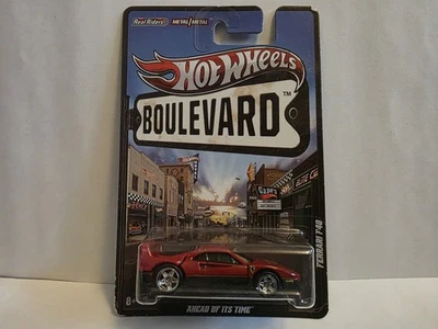 Hot Wheels Boulevard Ferrari F40 premium real riders rare new - Image 1 of 4