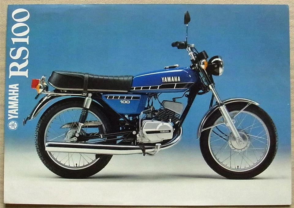 YAMAHA RS100 MOTORCYCLE Sales Specification Leaflet c1978 #LIT 3MC-02070104-78E - Image 1 of 2