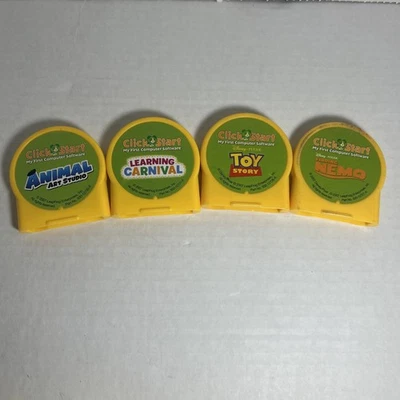 4 Leap Frog Click Start My First Computer Software Game Cartridges Leapfrog - Image 1 of 2