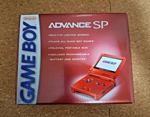 NEW Nintendo GameBoy Advance SP Flame Red *BEAUTIFUL BOX - Read Desc* $50 OFF - Picture 1 of 3