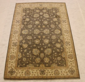 6'0" x 8'11" ft. Oushak Puja Design Hand Knotted Oriental Wool Traditional Rug - Picture 1 of 6