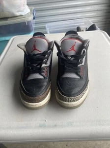 Size 9.5 Nike Air Jordan 3 Retro OG Black Cement 2018 Mens (854262-001) - Picture 1 of 9