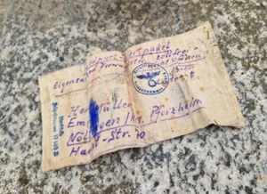 Feldpost 17405 B, Wertpaket Eigensachen Verwundeter Stoffrest Pforzheim RAR eBay - Picture 1 of 6