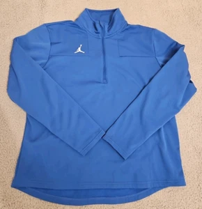 Vintage Nike Jordan Pullover Herren LARGE Team Coaches Blau 1/4 Zip Performance - Bild 1 von 12