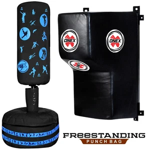 Kids FREE-STANDING Punch Bag Filled Stand Boxing Uppercut Seat Kick Training Bag - Picture 1 of 9