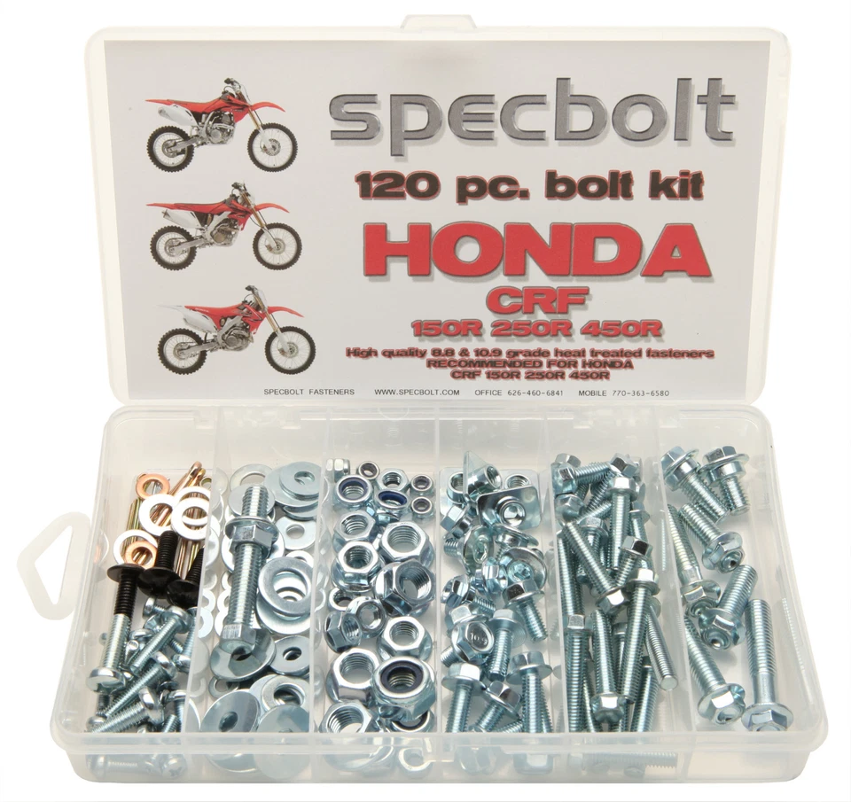120pc HONDA CRF BOLT KIT CRF150 CRF250 CRF450 150 250 450 BODY ENGINE FRAME SEAT - Image 1 of 1
