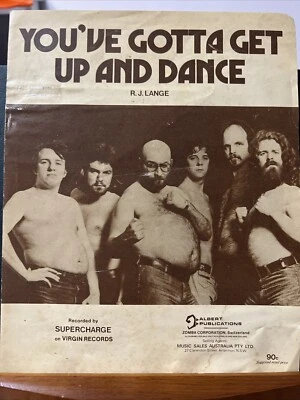 Supercharge - You've Gotta Get Up and Dance Oz Sheet Music Rare Albert Zomba - Image 1 of 4