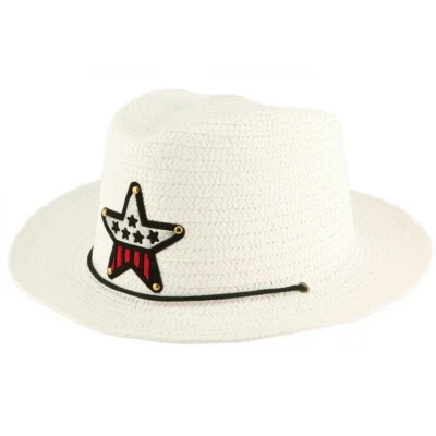 Chapeau enfant Blanc Wayne 5 a 10 ans -Taille unique - Photo 1/2