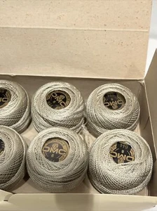 Lot of 10 Balls DMC Coton Perle Thread Size 8 Colors 644 Each Ball 95 Yds-NEW - Picture 1 of 5