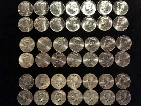 Kennedy Half Dollars 2000-2023 (24yr Run) 48 BU coins from the P&D Mints  "NICE Cover
