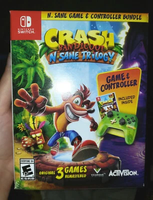 Crash Bandicoot N Sane Trilogy Bundle (Nintendo Switch) JUEGO Y MANDO - LEER Foto 1 de 3