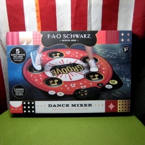 FAO BLACK Groove dance mixer rhythm step playmat nuovo con etichetta gioco con 5 tracce dance - Foto 1 di 3