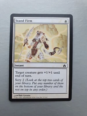 Stand Firm , MTG Fifth Dawn (2004). Common White Instant NM - Image 1 of 2