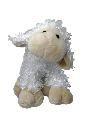 Ganz Webkinz 8” Lamb White Curly Plush Stuffed Animal Toy No Code  - Image 1 of 4
