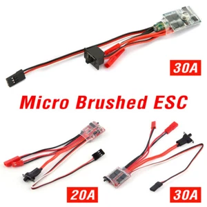 20A 30A Brushed ESC RC Motor Micro ESC for 1/16 1/18 1/24 RC Car Tank w/Brake UK - Picture 1 of 19
