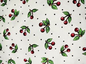 Cherries Cherry Polka Dots Mary Engelbreit Cotton Quilting Fabric One yard