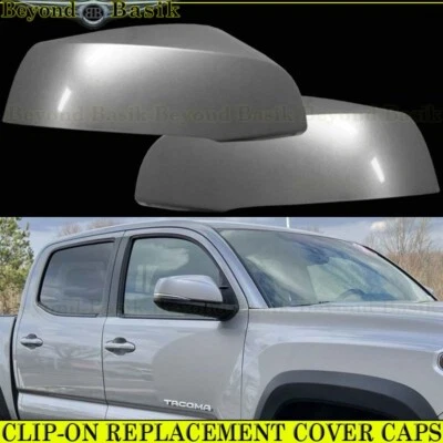 For 2016-2023 Toyota Tacoma REPLACEMENT Mirror COVERS W/TSH  ID6 SILVER SKY - Изображение 1 из 4