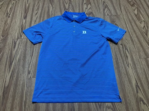 MEN MEDIUM NCAA Nike DRI-FIT GOLF TOUR PERFORMANCE SHIRT DUKE BLUE DEVILS Medium Cover