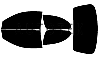 Película de ventana precortada cualquier tono % VLT para Toyota Echo sedán de 2 puertas 2000-2005 Foto 1 de 4