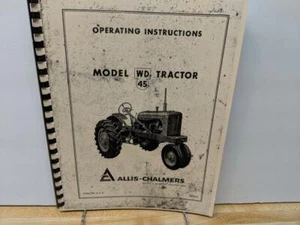 Allis-Chalmers WD-45 Tractor Operating Instructions Manual - Bild 1 von 3