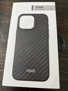 The RIDGE Wallet 3K Weave W/MagSafe Case For iPhone 16 PRO MAX Black OPEN NEW - Picture 1 of 3