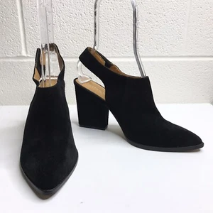 Bettye Muller Damen schwarz Wildleder Leder Slingback 4" Absatz Größe 9,5 M - Bild 1 von 12