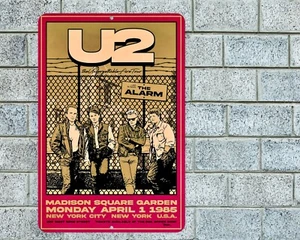 U2 Madison Square Garden Sign Aluminum Metal 8"x12" Garage Man Cave Classic Rock - Picture 1 of 1