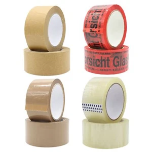 Klebeband Packband Paketklebeband Warnklebeband LOW NOISE Packrolle NEU - Bild 1 von 18