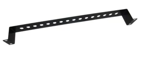 BNC Patch Panel Recessed Punched Rack Panel 19" 16 port Black 1U UNLOADED - Picture 1 of 1