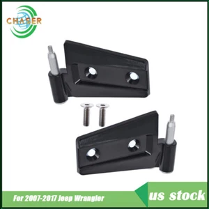 Door Hinges LH+RH Kit Aluminum Alloy For Jeep Wrangler Unlimited JK 2007-2016 - Picture 1 of 9