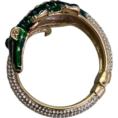 Pulseras Anna Dello Russo pour H&M cocodrilo dorado metal dorado adornado Foto 1 de 4