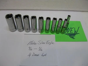 Matco Silver Eagle tools 1/4 drive DEEP sockets sold each NEW! sae - Picture 1 of 3