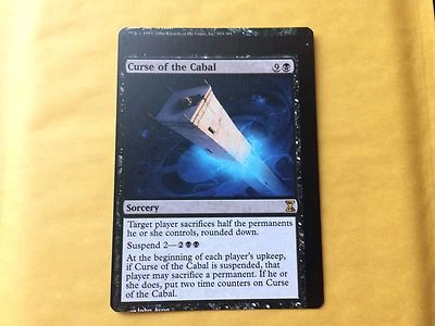 Heavily Miscut Curse of the Cabal NORMAL BACK Time Spiral Misprint MTG Magic - Image 1 of 2