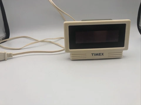 Timex Nature Sounds Digital Alarm Clock T122NW Low Vision Large Numbers Rare Vtg Cover