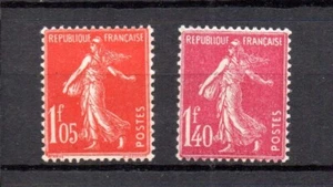 France 1925/26 old definitive "Saerin" stamps (Michel 190/91) nice MNH - Picture 1 of 2