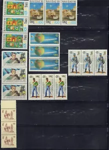 CILE 1985 COME NUOVO MNH STRISCIA DI 3 698-699, 699A, 700-701, 696-702 - Foto 1 di 1