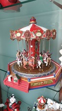 Giostra Natalizia Carillon Natale cavalli 36x35x34 Bizzotto