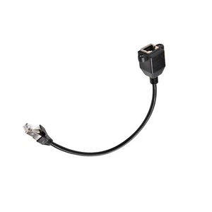 1ft RJ45 Male to Female Screw Panel Mount Ethernet Cable LAN Network Cable - Afbeelding 1 van 8