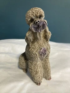 Vintage Gray Poodle Figurine 4.8” - Picture 1 of 8