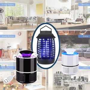 Electric Mosquito Insect Killer/Bug Zapper 360° LED Trap Lamp Strong Suction Fan - Picture 1 of 23