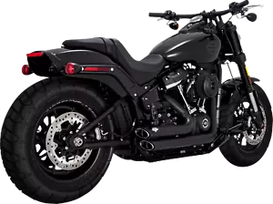 Vance & Hines Black Short Shots Staggered V-Twin Exhaust System 47333 - Picture 1 of 1